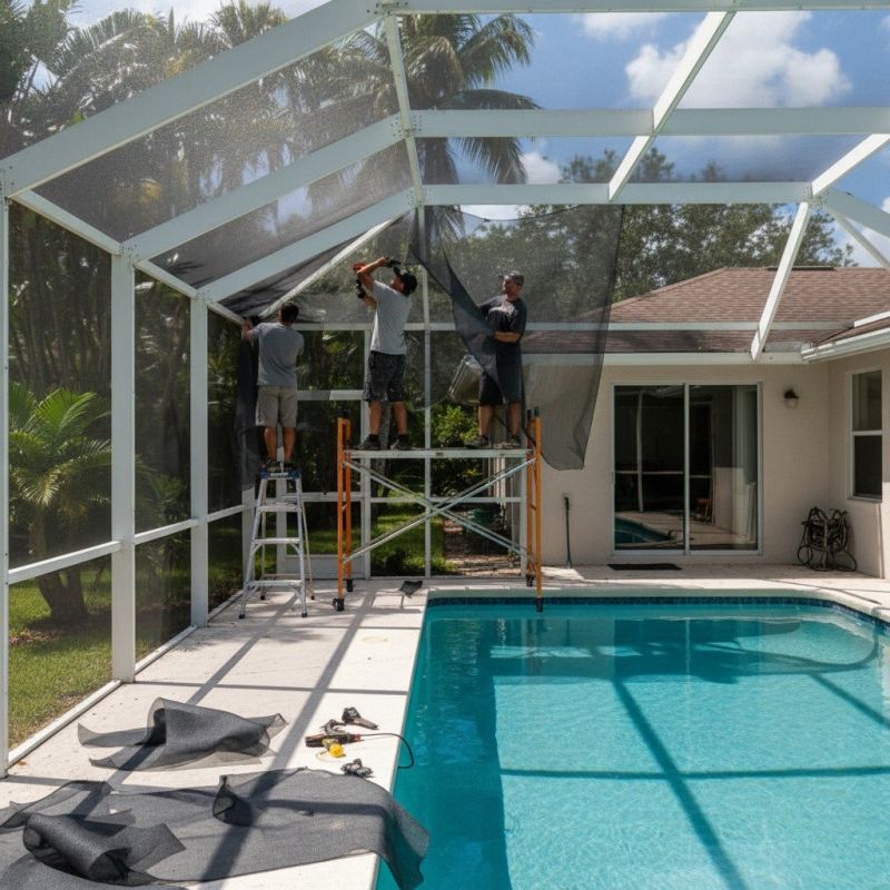 Pool Enclosure Washing